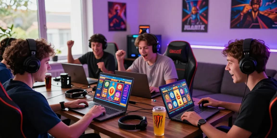 Pengalaman slot gacor online yang menyenangkan dengan pemain menikmati permainan di rumah