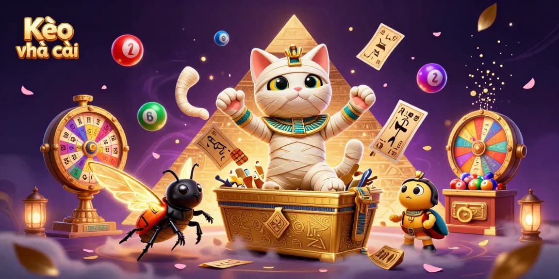 Experience Kèo nhà cái with a vivid 3D illustration showcasing unique casino elements and characters, sparking excitement.