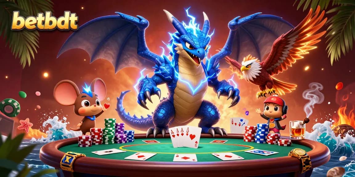 Experience thrilling casino action with betbdt's dynamic poker scene, featuring exciting characters and rich game elements.