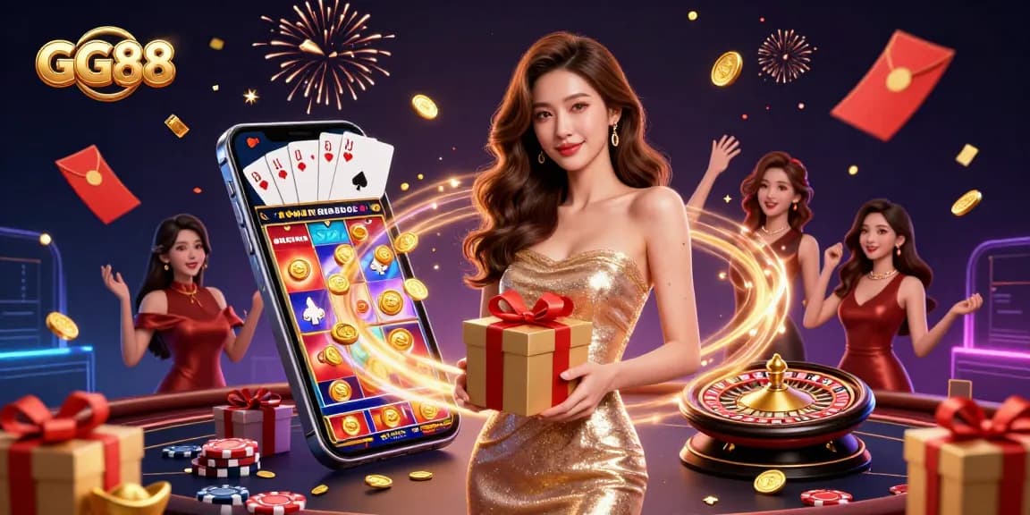 Experience the excitement of GG88's slots with glamorous visuals and festive themes.