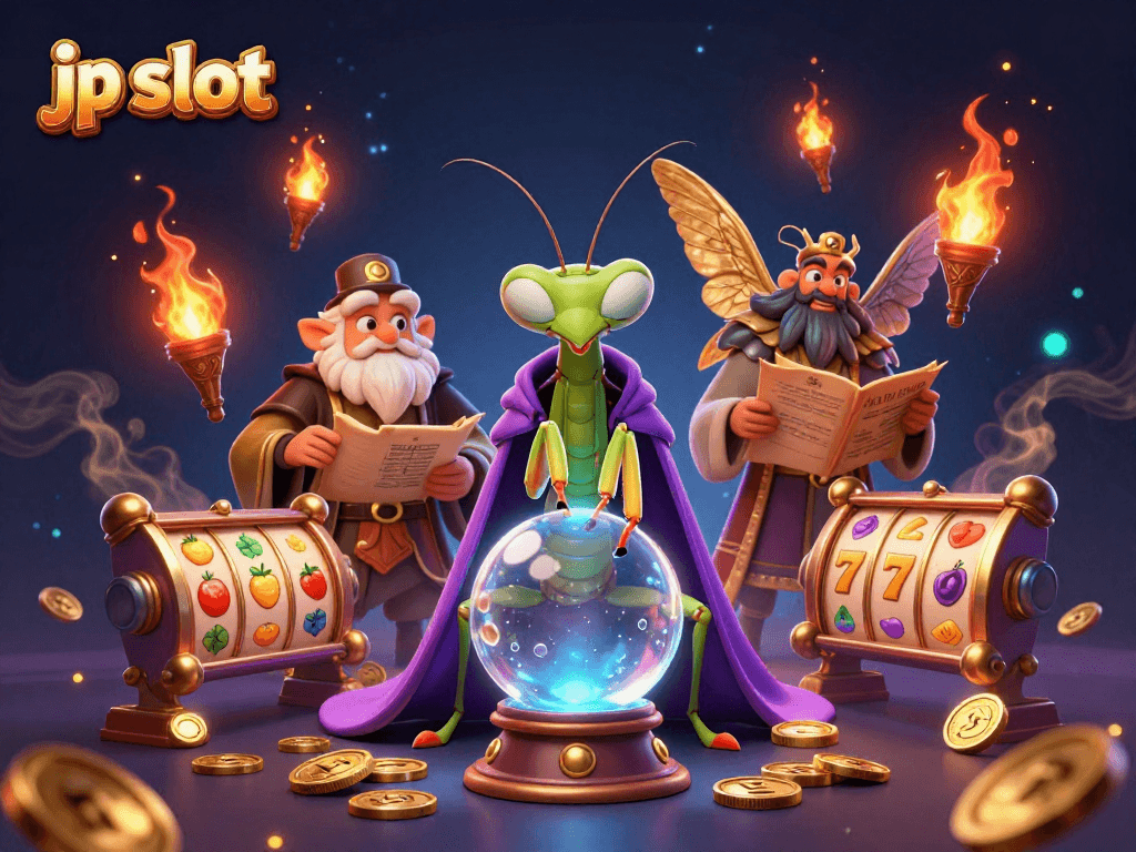 Engage in excitement with jp slot as 3D characters embrace mystical elements and slot game action.