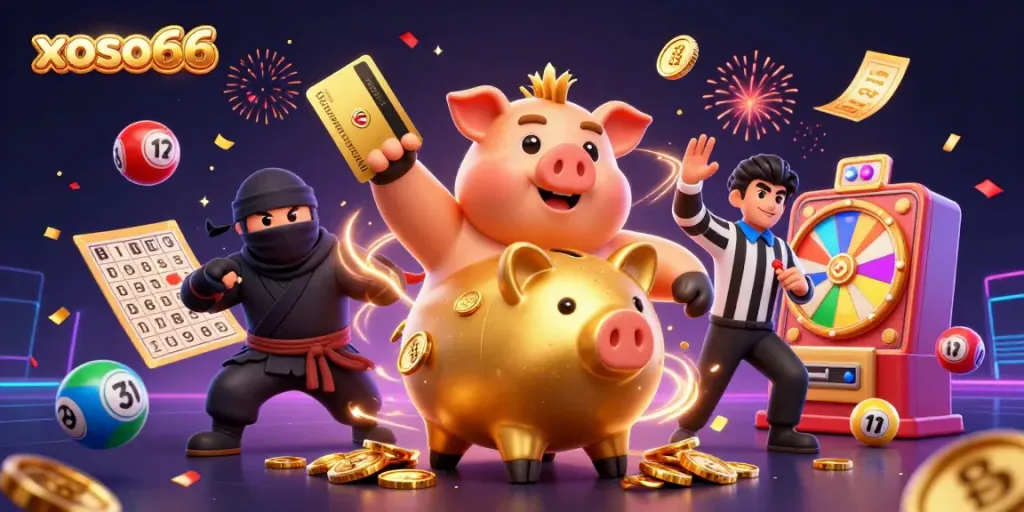 Engage with xoso66's exciting lottery scene featuring dynamic characters and vibrant game elements.