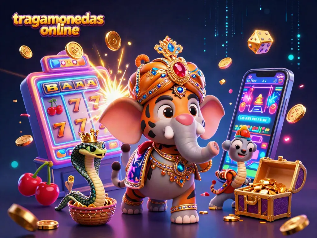 Disfruta de tragamonedas online en un vibrante entorno de juego con jackpots y símbolos llamativos.