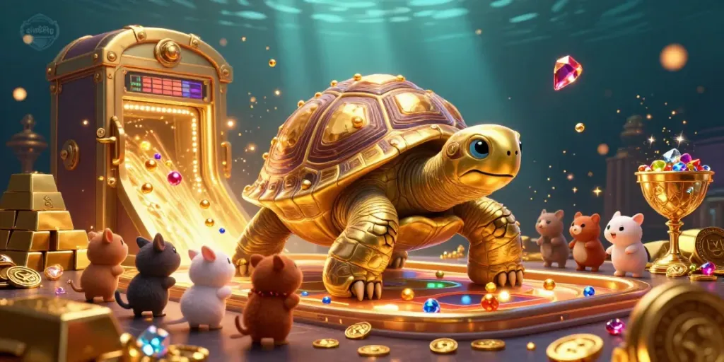 Experience thrilling gameplay at sin88tg with a captivating 3D illustration of casino excitement.