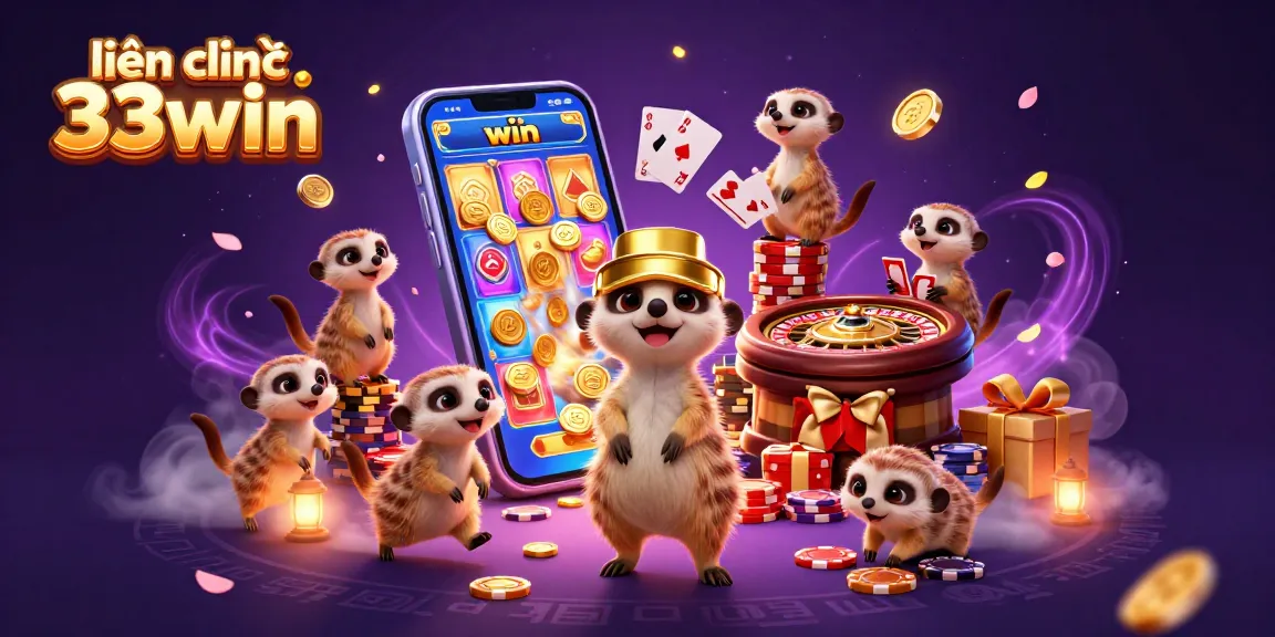 Experience thrilling action at liên hệ 33win with meerkats running a vibrant casino.