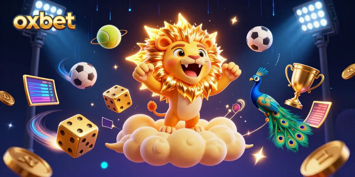 Wager thrilling bets with the oxbet brand in this vibrant sports-themed illustration featuring dynamic game elements.